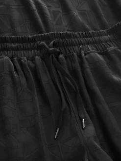 Abstrait noir - Pyjamas débardeur en viscose