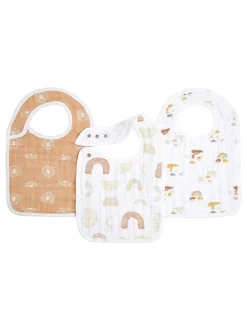 Aden + Anais 100{Mousseline de coton à lever rapide BIBS 3 Paquet
