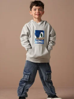 Angel & Rocket Sonic Sequin 100% Coton Sweat-shirt à capuche