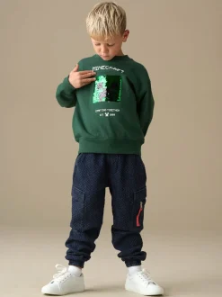 Angel & Rocket Sweat-shirt Minecraft à Sequin