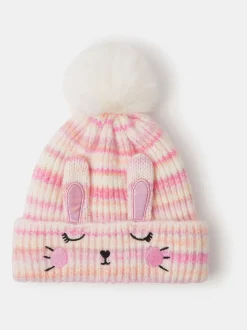 Angels By Accessorize Chapeau à rayures lapin fille