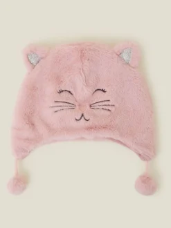 Angels By Accessorize Chapeaux Chullo d’hiver en fausse fourrure pour filles