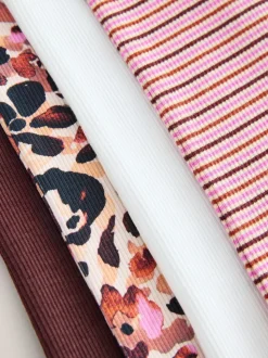 animal - T-shirts côtelés à manches longues Lot de 4 (3à16ans)