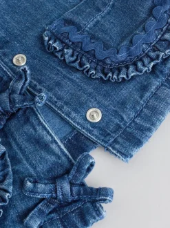 Animal neutre - Ensemble bébé veste en jean, haut et leggings 3 pièces (0mois-2ans)