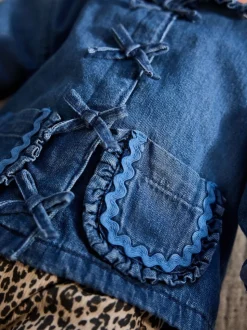 Animal neutre - Ensemble bébé veste en jean, haut et leggings 3 pièces (0mois-2ans)