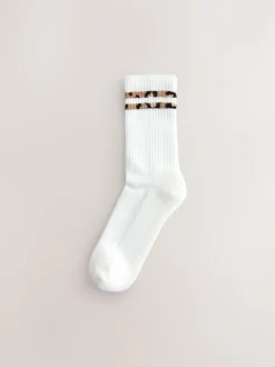 Animal rayé - Chaussettes de sport à semelles coussinées 3 Pack avec soutien de la voûte plantaire