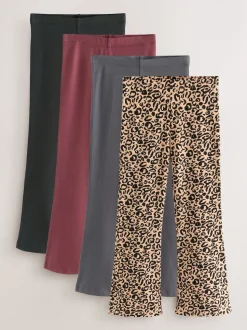 Animal/Rouge - Leggings évasés (3-16ans)