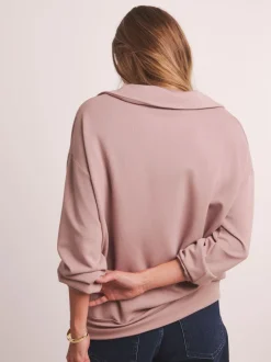 Anthology By JD Williams Sweat-shirt haut de gamme en modal côtelé à col haut