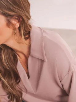 Anthology By JD Williams Sweat-shirt haut de gamme en modal côtelé à col haut