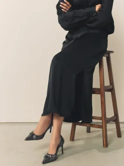 Anthracite - Chaussures de cour mi-hautes en cuir détail nœud Forever Comfort®