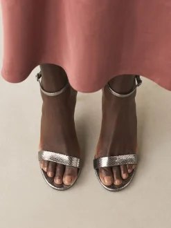 Anthracite - Sandales Forever Comfort® à talons et brides