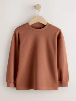 Anthracite/baie/fauve - T-shirts épais décontractés à manches longues Lot de 3 (3-16ans)