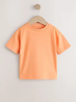 Anthracite/Blanc/Bleu/Orange/Vert - T-shirt Manches courtes 5 Pack (3mois-7ans)