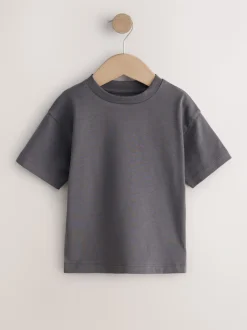 Anthracite/Blanc/Bleu/Orange/Vert - T-shirt Manches courtes 5 Pack (3mois-7ans)