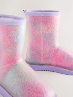 Arc-en-ciel - Bottes de pluie doublées Borg