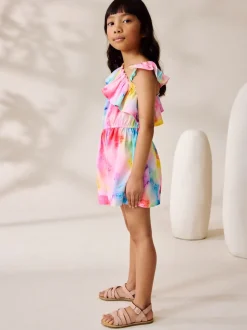 Arc-en-ciel - Combinaison à épaules volantées (3-16ans)