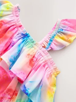 Arc-en-ciel - Combinaison à épaules volantées (3-16ans)