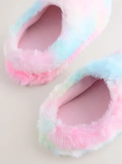Arc-en-ciel - Faux Fur Mule Slippers