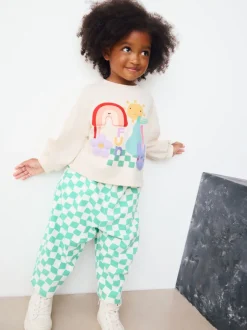 Arc-en-ciel - Hauts à manches longues avec personnages, lot de 3 (3mois-7ans)