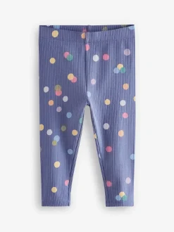 Arc-en-ciel - Lot de 5 leggings côtelés (3mois-7ans)
