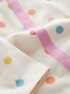 Arc-en-ciel blanc écru - Haut sac à manches longues (3mois-7ans)