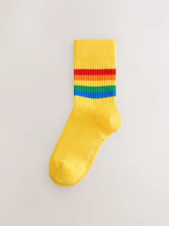 Arc-en-ciel lumineux - Lot de 6 paires de chaussettes à rayures Little Bird by Jools Oliver