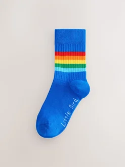 Arc-en-ciel lumineux - Lot de 6 paires de chaussettes à rayures Little Bird by Jools Oliver