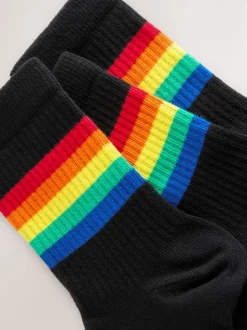 Arc-en-ciel lumineux - Lot de 3 paires de chaussettes à tube Little Bird de Jools Oliver rayées