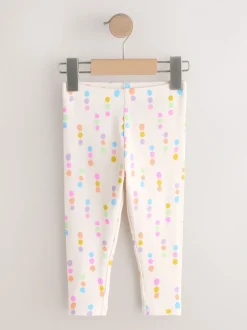 Arc-en-ciel pastel - Lot de 5 leggings côtelés (3mois-7ans)