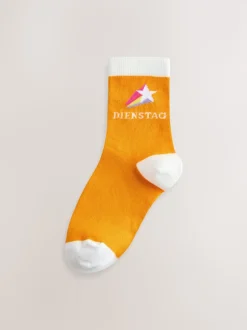 Arc-en-ciel pastel - Lot de 7 paires de chaussettes Little Bird by Jools Oliver Italian Days Of The Week