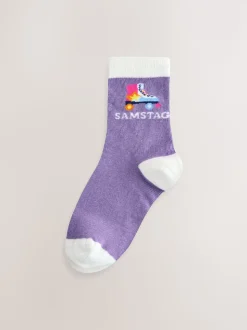 Arc-en-ciel pastel - Lot de 7 paires de chaussettes Little Bird by Jools Oliver Italian Days Of The Week