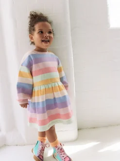 Arc-en-ciel rayé - Robe de survêtement (3mths-7yrs)