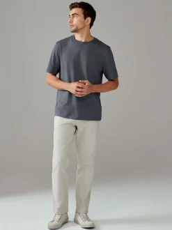 Ardoise Gris - Ajustement régulier - T-shirt Essential Col rond en coton