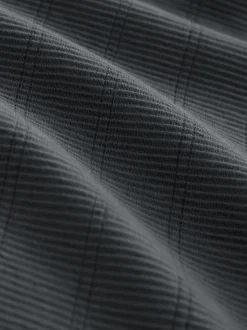 Ardoise Gris - T-shirt à manches longues avec faux col rond