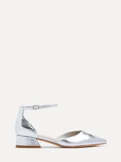 Argent - Linzi talons larges Dolly à petit talon