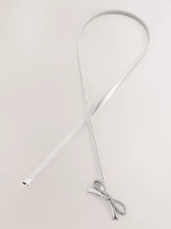 Argent Nœud - Ceinture fine extensible