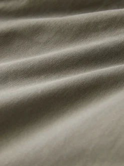 argile - Ajustement droit - Pantalons Chinos extensibles plissés avec taille élastique