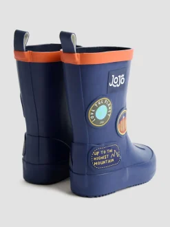 Autocollant bleu marine - Bottes de pluie JoJo Maman Bébé unies
