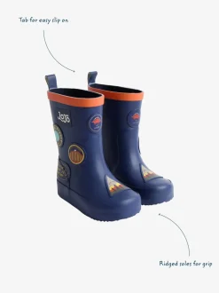 Autocollant bleu marine - Bottes de pluie JoJo Maman Bébé unies