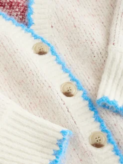 Avoine - Cardigan boutonné homard