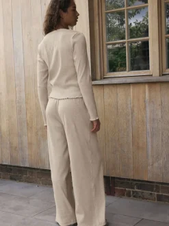 Avoine - soi-même. Pyjama côtelé boutonné