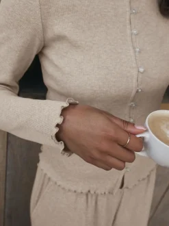 Avoine - soi-même. Pyjama côtelé boutonné