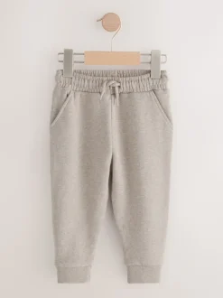 Avoine chiné - Jogging en jersey doux au toucher (3 mois à 7 ans)