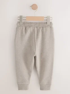 Avoine chiné - Jogging en jersey doux au toucher (3 mois à 7 ans)