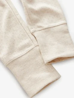 Avoine/blanc - Leggings thermiques (2-16ans)