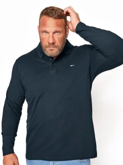 BadRhino Big & Tall 100% Coton Polo Manches longues Core