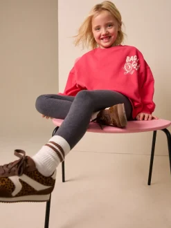 Bagel rouge/anthracite - Ensemble Sweat-shirt et Leggings (3-16ans)