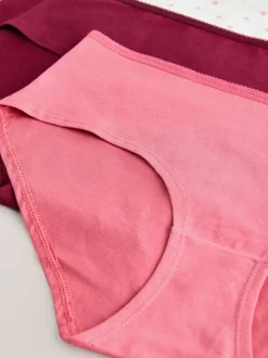 Baie/Rose - Culotte en coton riche 7 Pack