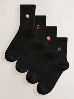 Baies - Chaussettes à motif brodé 4 Pack