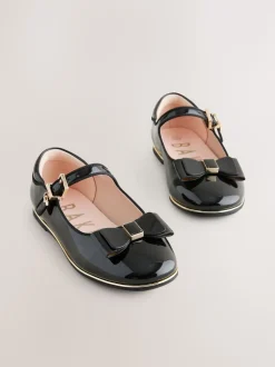 Baker by Ted Baker Chaussures Mary Jane noires vernies Mary Jane pour la rentrée scolaire avec nœud